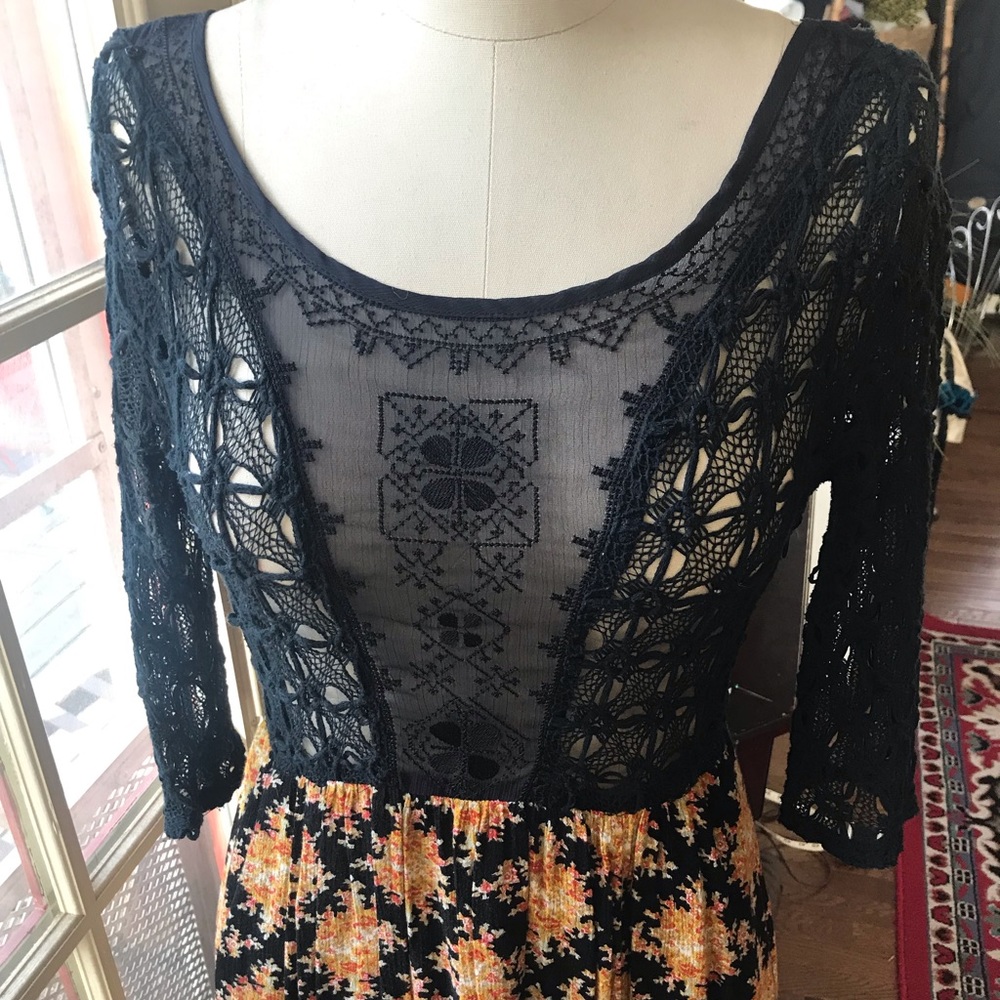 Free people hi-lo maxi dress